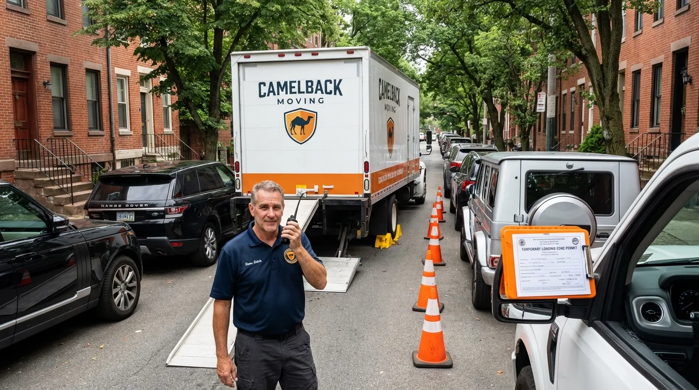 City street loading permit setup in Fairhaven, MA